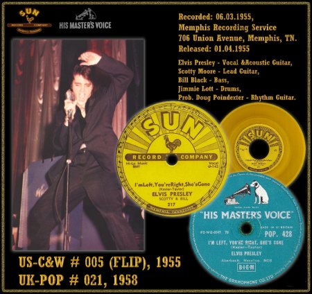 ELVIS PRESLEY - I'M LEFT YOU'RE RIGHT SHE'S GONE