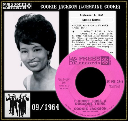 COOKIE JACKSON & THE FLARES - I DIDN'T LOSE A DOGGONE THING