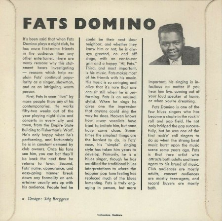FATS DOMINO - EPs weltweit