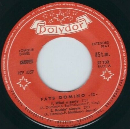 Fats Domino auf Polydor (und London Lateinamerika)