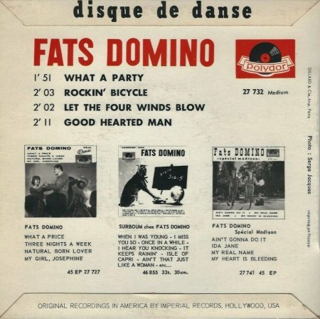 Fats Domino auf Polydor (und London Lateinamerika)