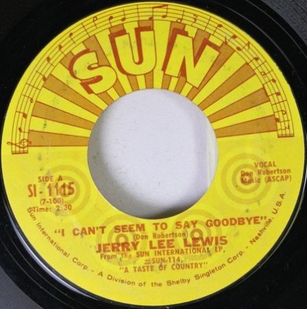 JERRY LEE LEWIS - SUN SINGLES