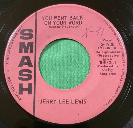 rare jerry lee lewis platten