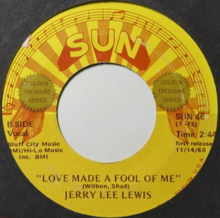 JERRY LEE LEWIS - SUN SINGLES