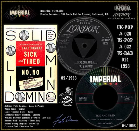 FATS DOMINO - SICK AND TIRED