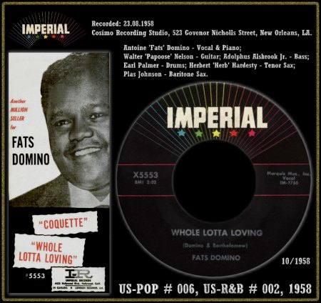 FATS DOMINO - WHOLE LOTTA LOVING