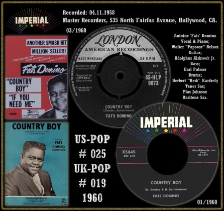 FATS DOMINO - COUNTRY BOY