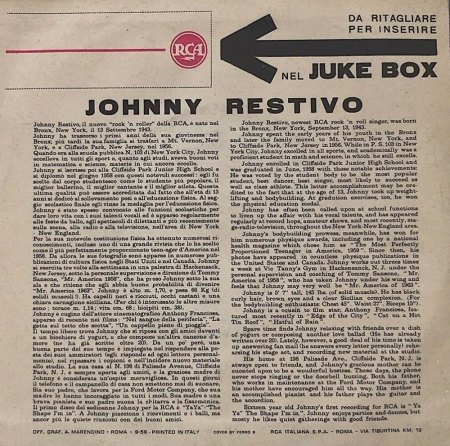 JOHNNY RESTIVO-Wo ist "The Shape I'm In" ?