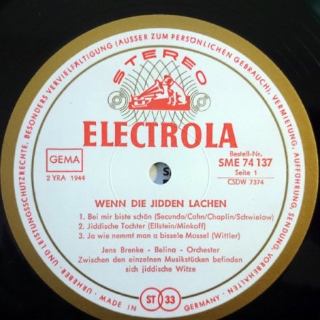 BELINA - jüdische Folksängerin
