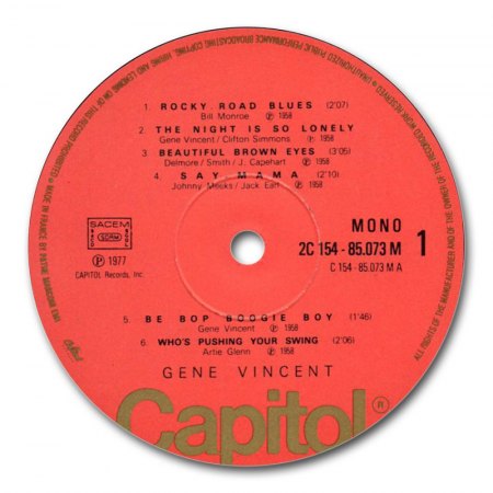 GENE VINCENT LP's
