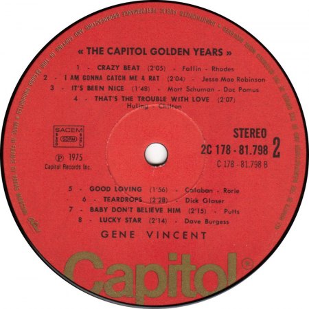 GENE VINCENT LP's