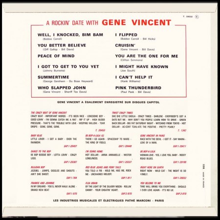 GENE VINCENT LP's