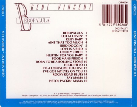 GENE VINCENT CD's