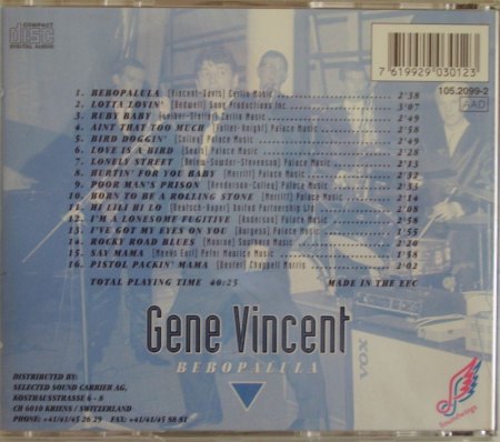 GENE VINCENT CD's