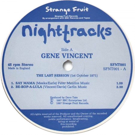 GENE VINCENT - 45 RPM