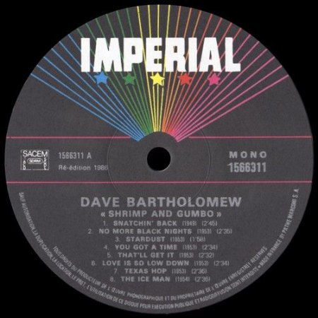 DAVE BARTHOLOMEW