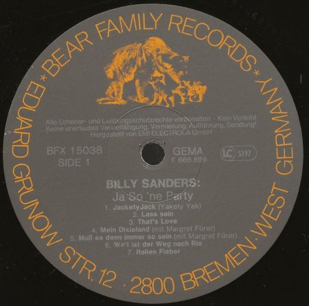 BILLY SANDERS