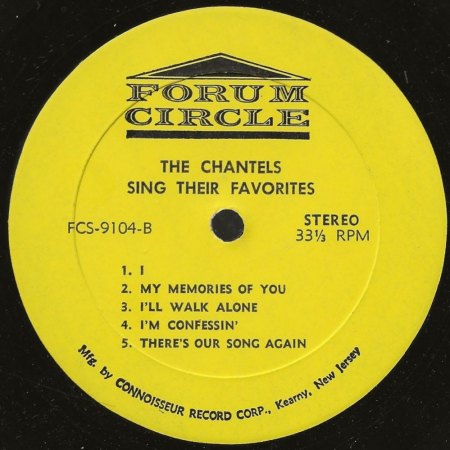 THE CHANTELS (female Doo Wop)