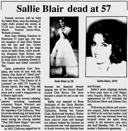 SALLIE BLAIR