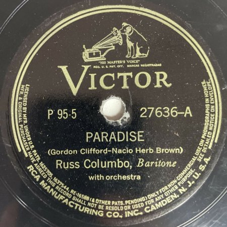 RUSS COLUMBO
