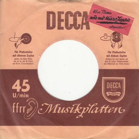 Welches war die erste Single mit echtem Bildcover bei den jeweiligen großen Plattenfirmen?