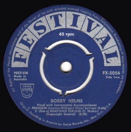 BOBBY HELMS