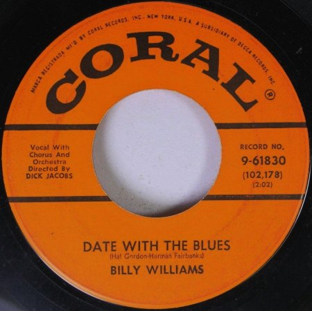 BILLY WILLIAMS - Kurz-Bio, Discos etc.