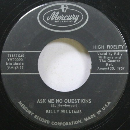 BILLY WILLIAMS - Kurz-Bio, Discos etc.