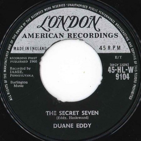 EDDY, Duane - englische Ausgaben!