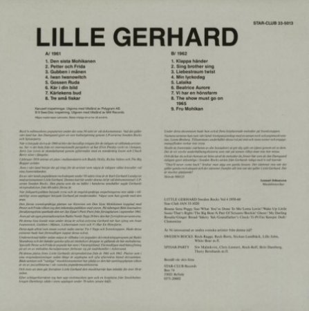 LITTLE GERHARD  - LPs & CDs