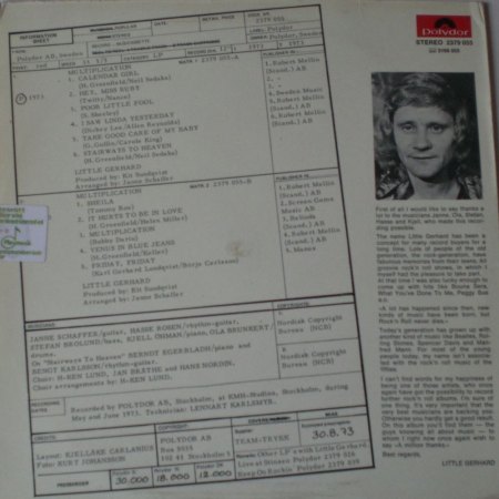 LITTLE GERHARD  - LPs & CDs