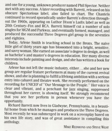 THE CHANTELS (female Doo Wop)