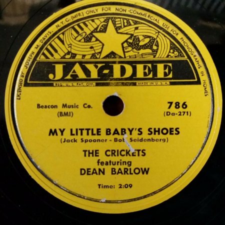 DEAN BARLOW & THE CRICKETS