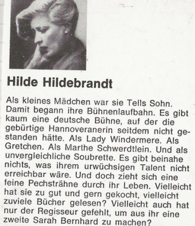 HILDE HILDEBRAND