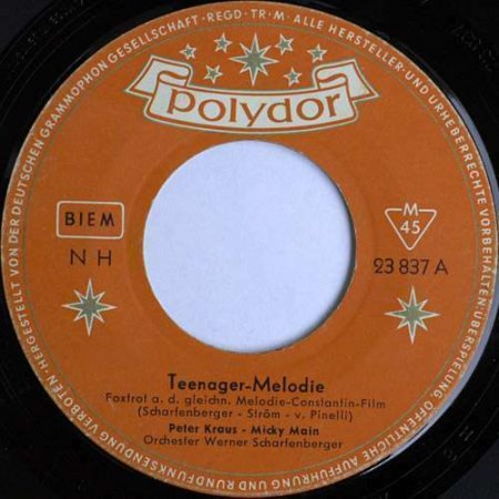 Polydor-Singles von Peter Kraus