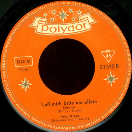 Polydor-Singles von Peter Kraus