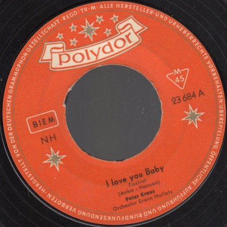 Polydor-Singles von Peter Kraus