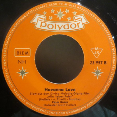 Polydor-Singles von Peter Kraus