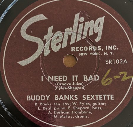 BUDDY BANKS WITH BABY DAVIS