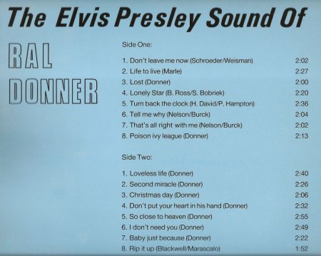 The Elvisly RAL DONNER