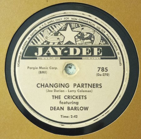 DEAN BARLOW & THE CRICKETS