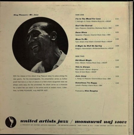 KING PLEASURE (Clarence Beeks)