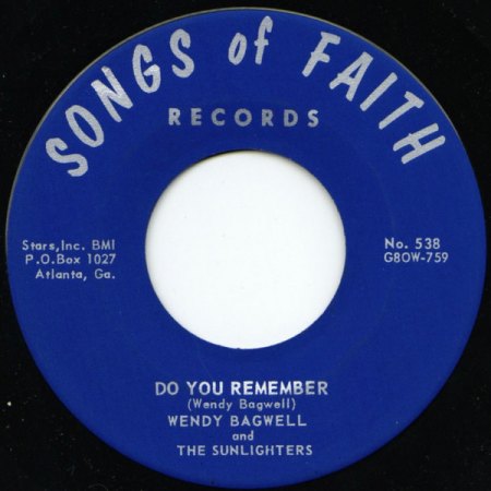 WENDY BAGWELL AND THE SUNLITERS