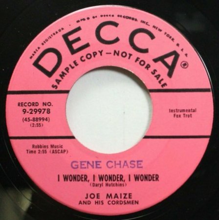 JOE MAIZE AND HIS CORDSMEN