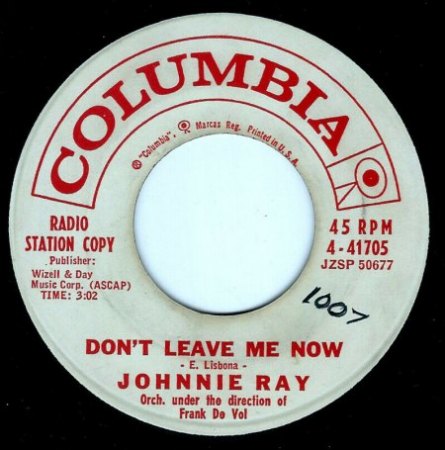 JOHNNIE RAY - Kurz-Bio, Disco u. seine Singles