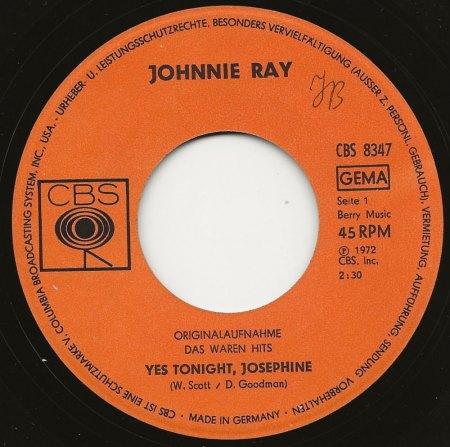 JOHNNIE RAY - Kurz-Bio, Disco u. seine Singles
