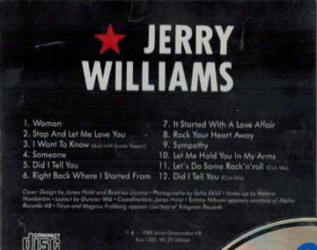 JERRY WILLIAMS der schwedische Spät-Rocknroller