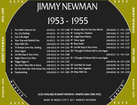 JIMMY NEWMAN, später mit 'C'
