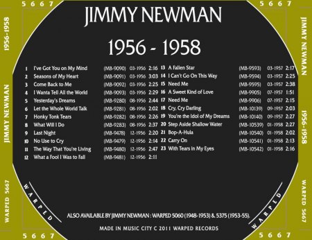 JIMMY NEWMAN, später mit 'C'