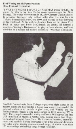 FRED WARING And His PENNSYLVANIANS